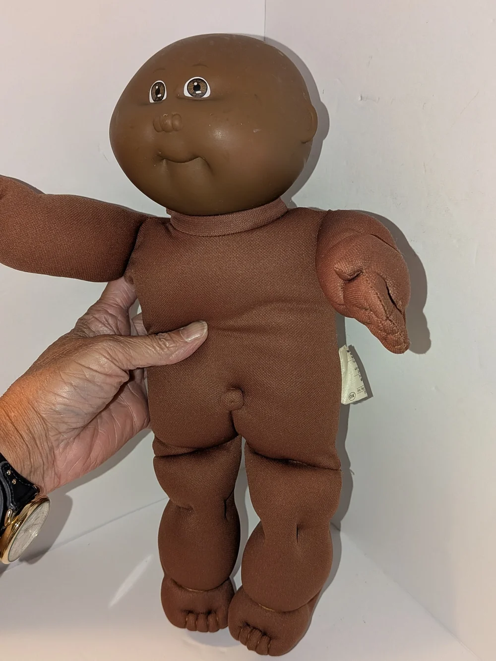 Vintage 1980's African American Cabbage Patch Kid Preemie Doll Elephant Outfit